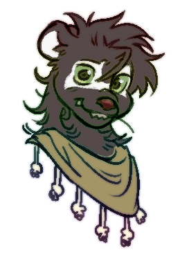 headshot of briar; they have a shawl on and are looking at the camera with a sheepish smile